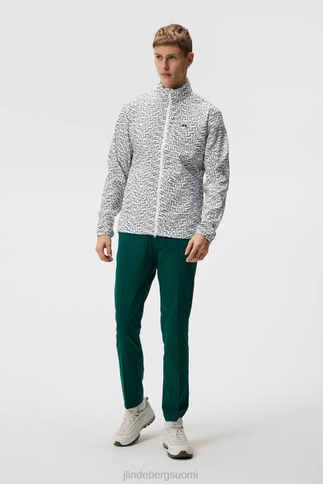 J.Lindeberg tuhkakevyt pakattava printtakki miehet valkoinen siltapyörre 4VD0705 vaatetus