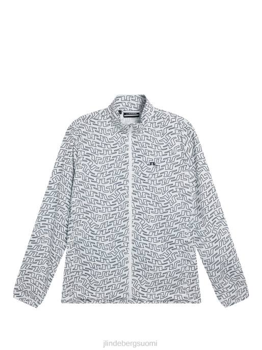 J.Lindeberg tuhkakevyt pakattava printtakki miehet valkoinen siltapyörre 4VD0705 vaatetus