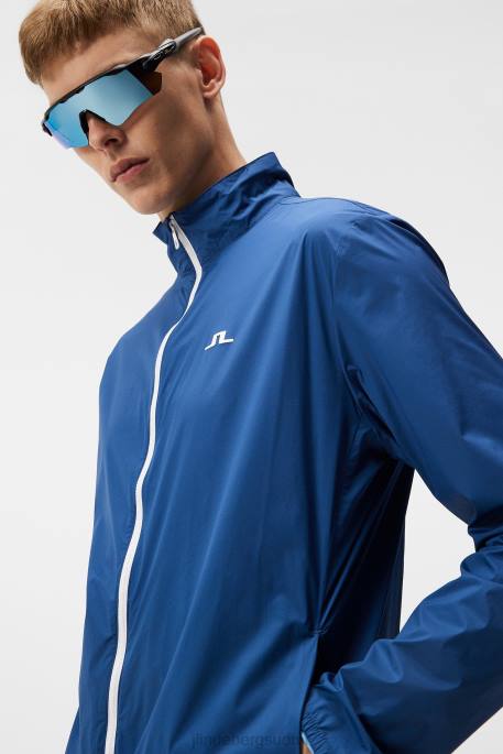 J.Lindeberg tuhkakevyt pakattava takki miehet kiinteistön sininen 4VD0686 vaatetus