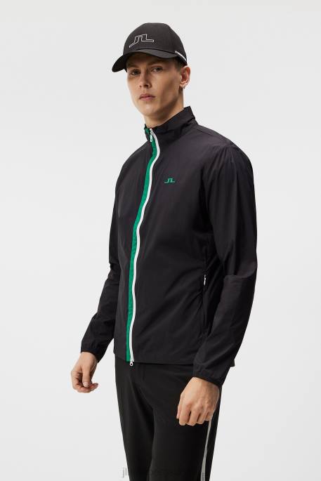 J.Lindeberg tuhkakevyt pakattava takki miehet musta 4VD0711 vaatetus