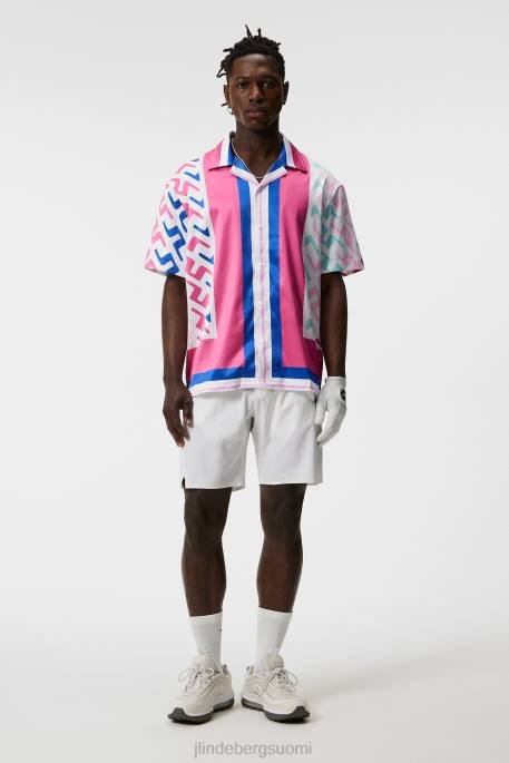 J.Lindeberg Bay paita miehet vaaleanpunaiseksi maalattu silta 4VD0140 vaatetus