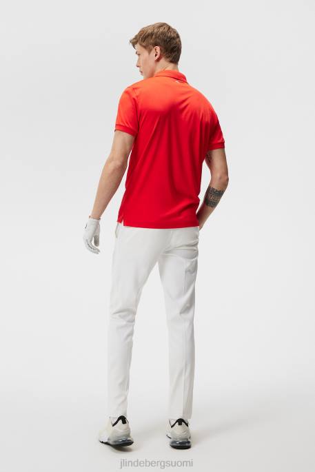 J.Lindeberg Tour tech polo miehet tulenpunainen 4VD0256 vaatetus