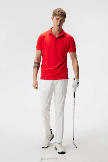 J.Lindeberg Tour tech polo miehet tulenpunainen 4VD0256 vaatetus
