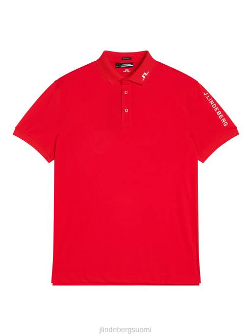 J.Lindeberg Tour tech polo miehet tulenpunainen 4VD0256 vaatetus