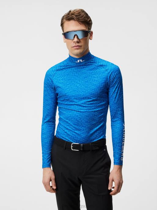 J.Lindeberg aello painettu puristuskerros miehet lapis-sillan pyörre 4VD0313 vaatetus