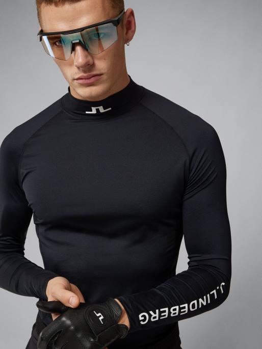 J.Lindeberg aello pehmeä puristus miehet musta 4VD0352 vaatetus