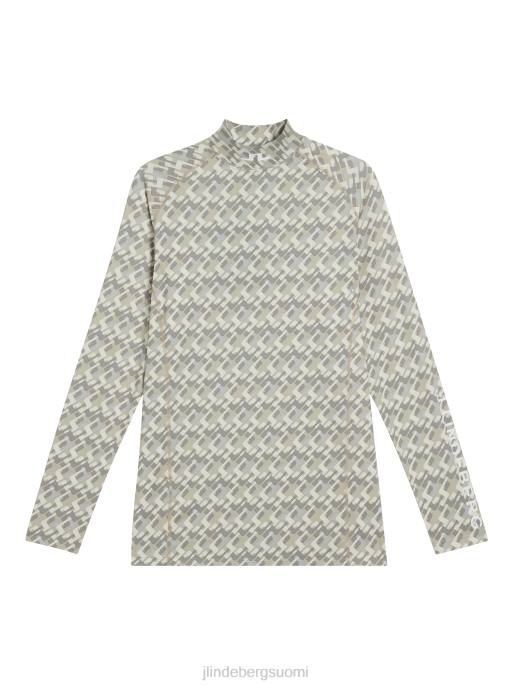 J.Lindeberg aello print -pakkauskerros miehet harmaa mikrosilta 4VD0112 vaatetus