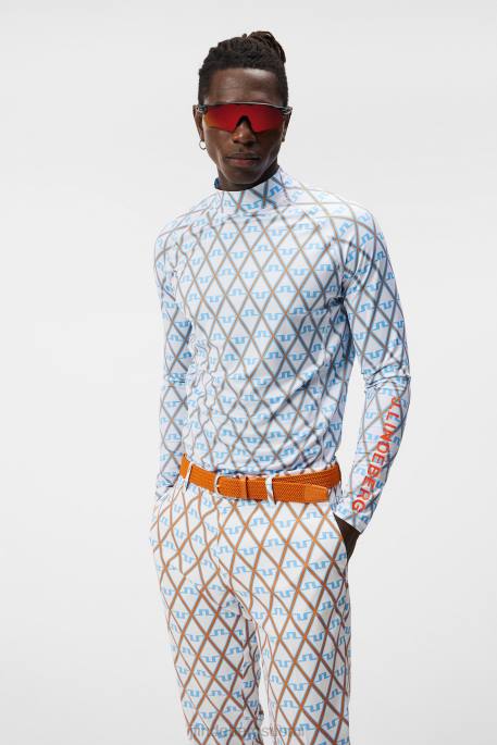 J.Lindeberg aello print -pakkauskerros miehet pieni poika sininen timantti 4VD0111 vaatetus