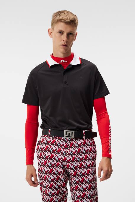 J.Lindeberg banch poolo miehet musta 4VD038 vaatetus