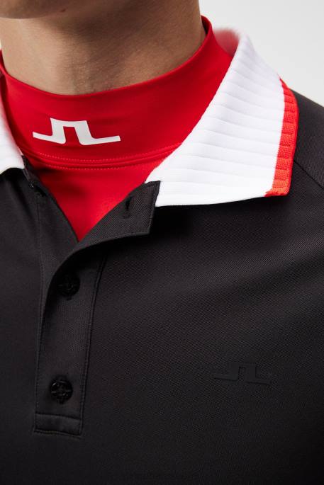 J.Lindeberg banch poolo miehet musta 4VD038 vaatetus