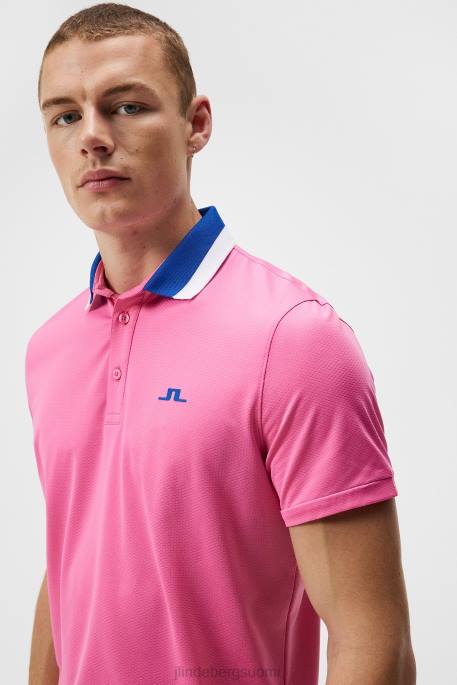 J.Lindeberg benji polo miehet atsalea pinkki 4VD0150 vaatetus