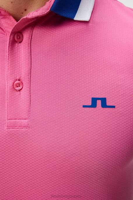 J.Lindeberg benji polo miehet atsalea pinkki 4VD0150 vaatetus