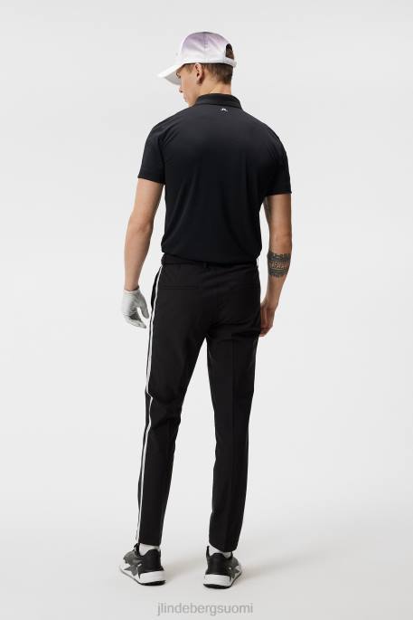 J.Lindeberg chad slim poolo miehet musta 4VD0209 vaatetus
