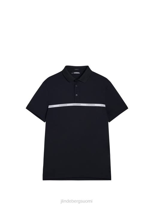 J.Lindeberg chad slim poolo miehet musta 4VD0209 vaatetus