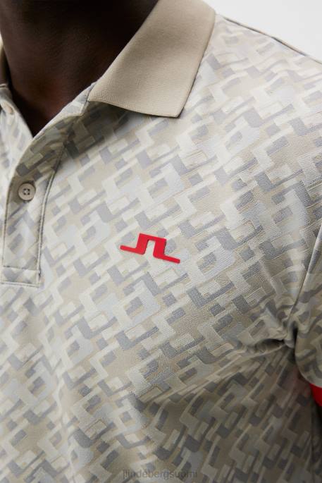 J.Lindeberg femi polo miehet harmaa mikrosilta 4VD0109 vaatetus