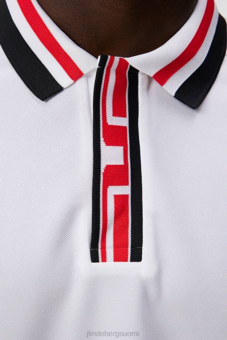 J.Lindeberg hals polo miehet valkoinen 4VD036 vaatetus