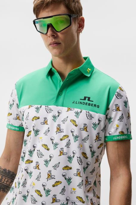 J.Lindeberg jeff nyc golf poolo miehet valkoinen 4VD0193 vaatetus