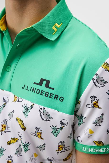 J.Lindeberg jeff nyc golf poolo miehet valkoinen 4VD0193 vaatetus