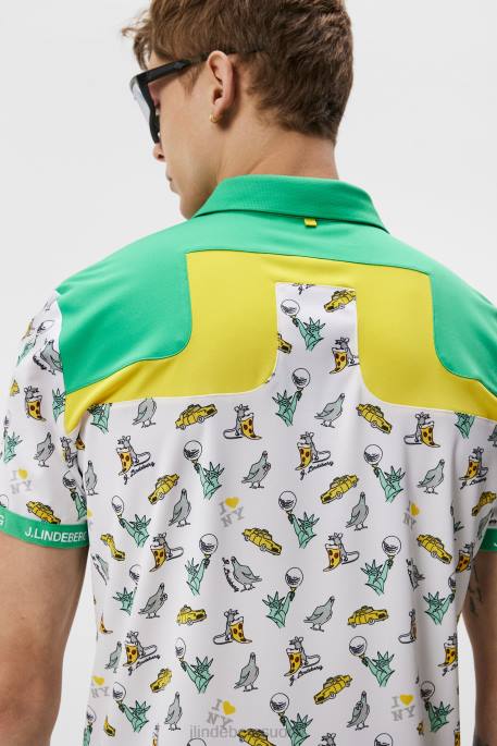 J.Lindeberg jeff nyc golf poolo miehet valkoinen 4VD0193 vaatetus