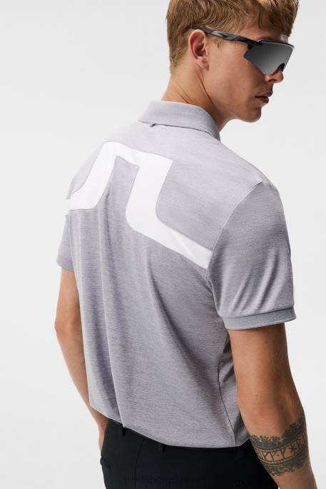 J.Lindeberg jeff polo miehet harmaa melansi 4VD0120 vaatetus