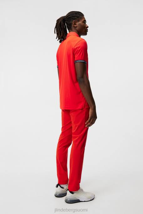 J.Lindeberg kaveri polo miehet tulenpunainen 4VD0287 vaatetus