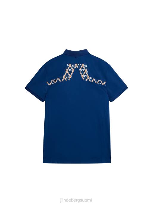 J.Lindeberg kv print poolo miehet kiinteistön sininen 4VD028 vaatetus