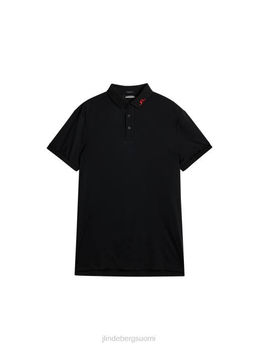 J.Lindeberg kv print poolo miehet musta 4VD027 vaatetus