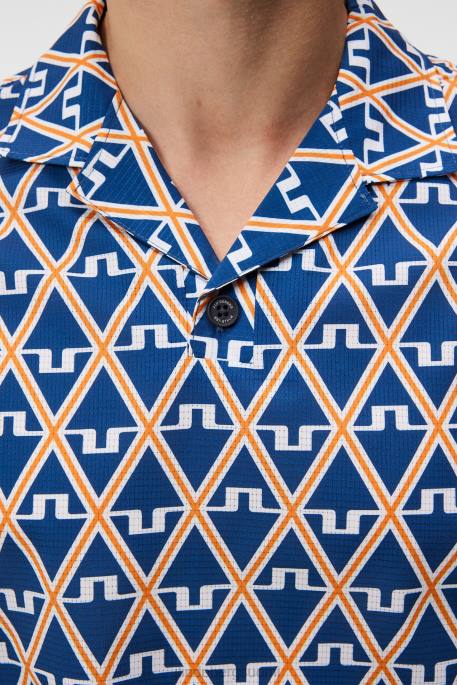 J.Lindeberg lomakeskuksen paita miehet kiinteistön sininen timantti 4VD031 vaatetus