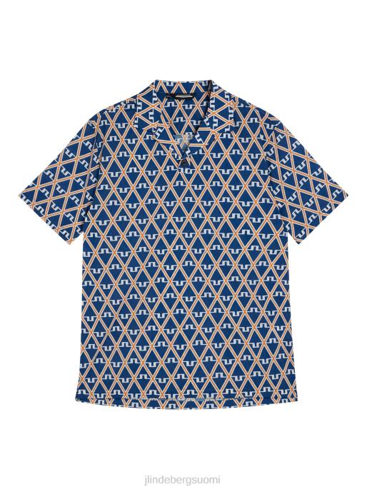 J.Lindeberg lomakeskuksen paita miehet kiinteistön sininen timantti 4VD031 vaatetus