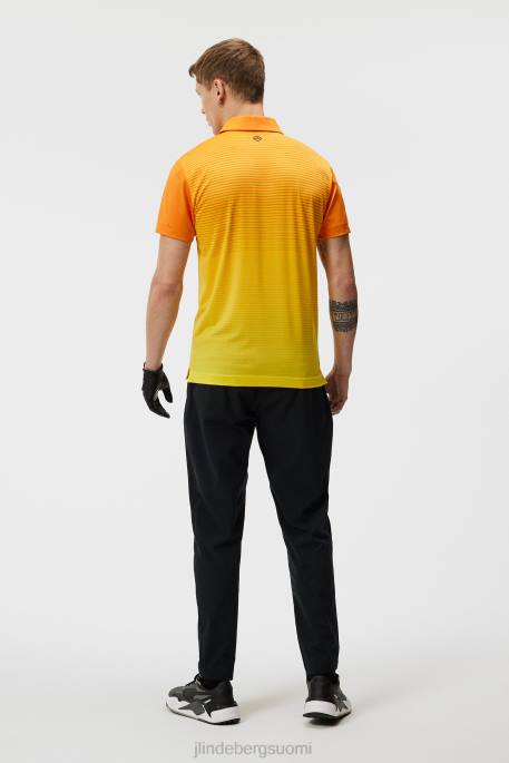 J.Lindeberg lowell slim fit poolo miehet ruosteinen oranssi 4VD0330 vaatetus