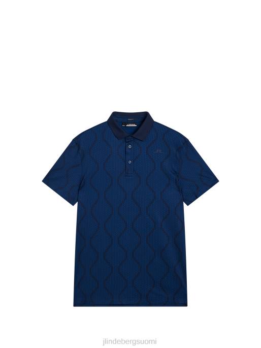 J.Lindeberg matto jacquard poolo miehet laivasto 4VD0227 vaatetus