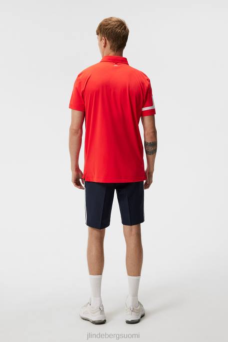 J.Lindeberg nummen poolo miehet tulenpunainen 4VD0130 vaatetus