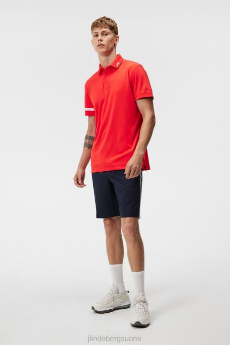 J.Lindeberg nummen poolo miehet tulenpunainen 4VD0130 vaatetus