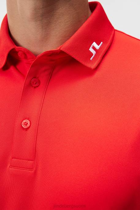 J.Lindeberg nummen poolo miehet tulenpunainen 4VD0130 vaatetus