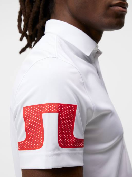 J.Lindeberg nummen poolo miehet tulenpunainen 4VD0290 vaatetus