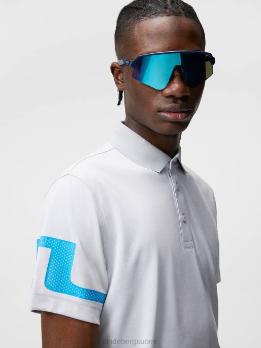 J.Lindeberg nummen poolo miehet vaaleanharmaa melansi 4VD0289 vaatetus