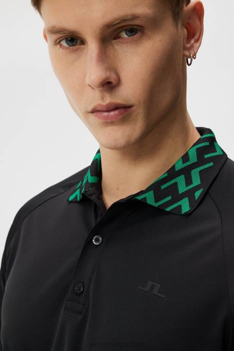 J.Lindeberg rui polo miehet musta 4VD0219 vaatetus