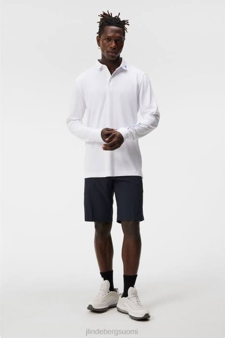 J.Lindeberg tour tech pitkähihainen poolo miehet valkoinen 4VD0108 vaatetus