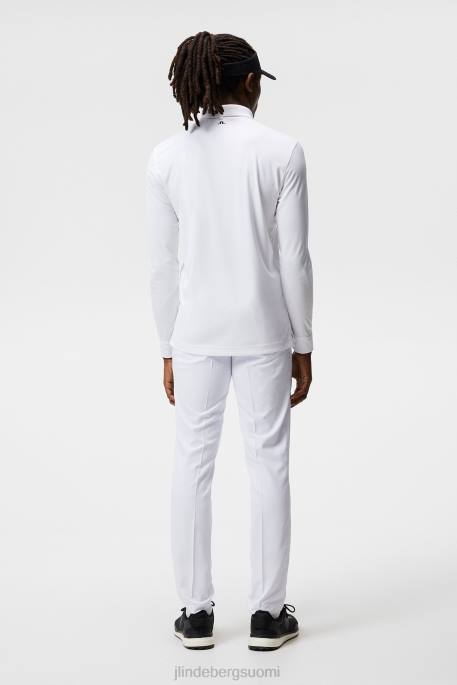 J.Lindeberg tour tech pitkähihainen poolo miehet valkoinen 4VD0270 vaatetus
