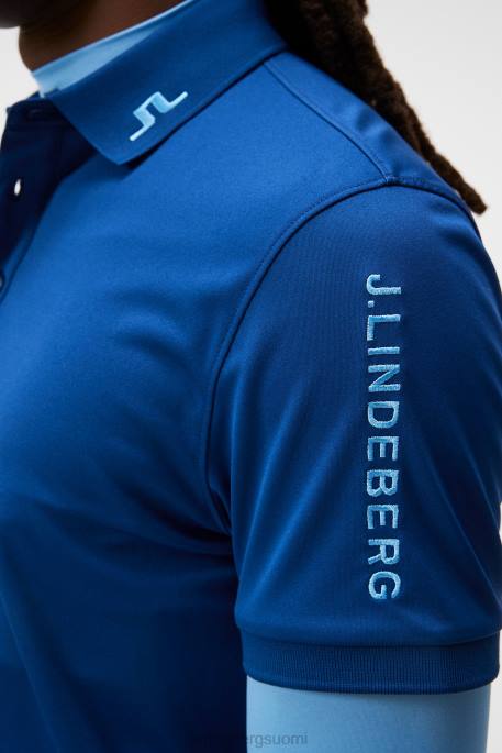 J.Lindeberg tour tech slim poolo miehet kiinteistön sininen 4VD087 vaatetus
