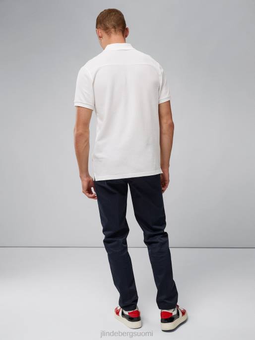 J.Lindeberg troy pique polo miehet valkoinen 4VD0344 vaatetus