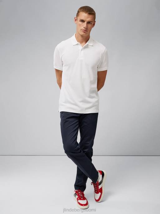 J.Lindeberg troy pique polo miehet valkoinen 4VD0344 vaatetus