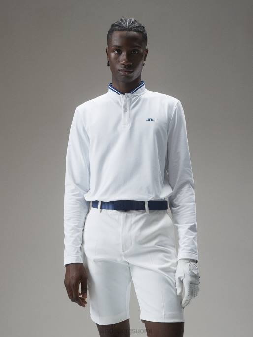 J.Lindeberg tyson pitkähihainen poolo miehet valkoinen 4VD0335 vaatetus