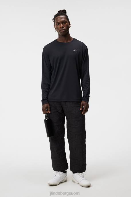 J.Lindeberg ade pitkähihainen t-paita miehet musta 4VD08 vaatetus