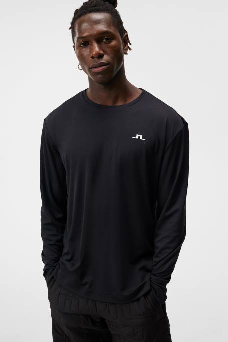 J.Lindeberg ade pitkähihainen t-paita miehet musta 4VD08 vaatetus