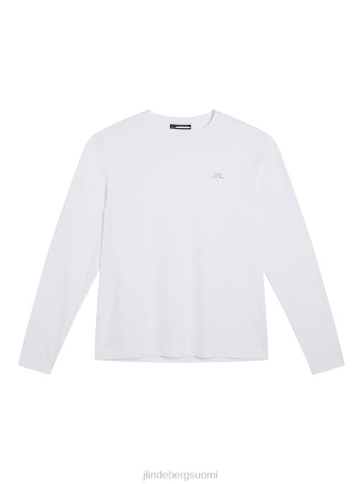 J.Lindeberg ade pitkähihainen t-paita miehet valkoinen 4VD06 vaatetus