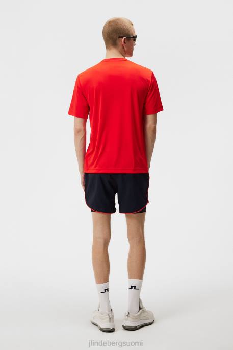 J.Lindeberg ade t-paita miehet tulenpunainen 4VD0171 vaatetus