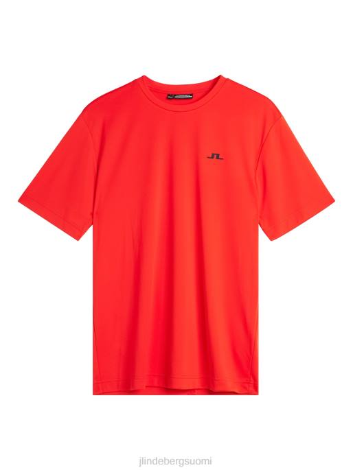 J.Lindeberg ade t-paita miehet tulenpunainen 4VD0171 vaatetus