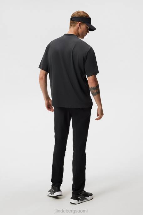 J.Lindeberg alf t-paita miehet musta melansi 4VD066 vaatetus