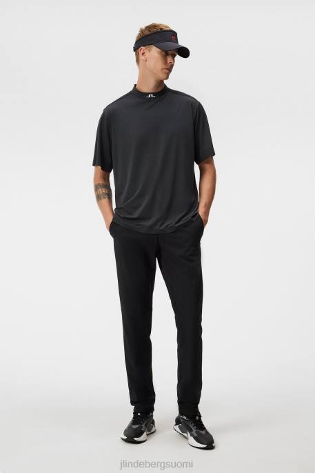 J.Lindeberg alf t-paita miehet musta melansi 4VD066 vaatetus